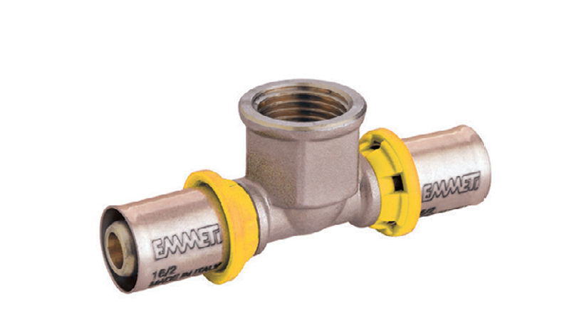Tee Pexgas R Femea 20mmx1/2”X20mm