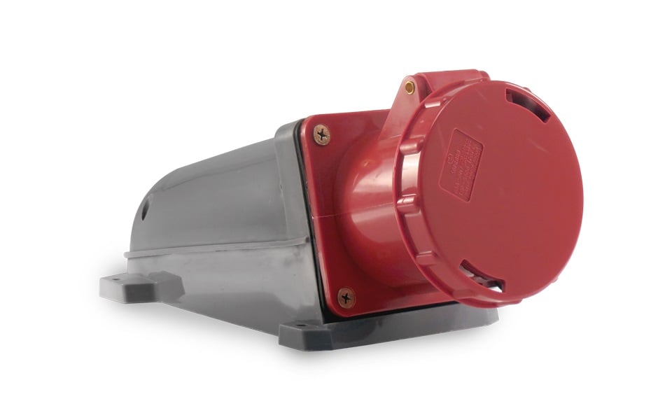 Tomada Ind Sob 3p+T 63a 380v Verm