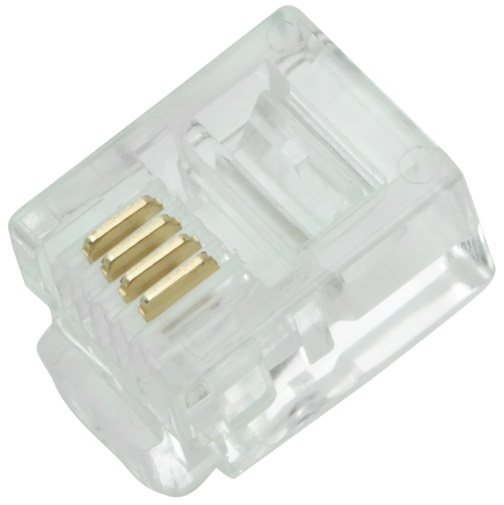 Conector Macho Rj11 6x4 C/100un