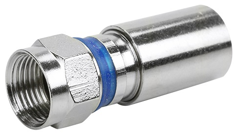 Conector P/Cabo Coax Compres Rg59 C/10un
