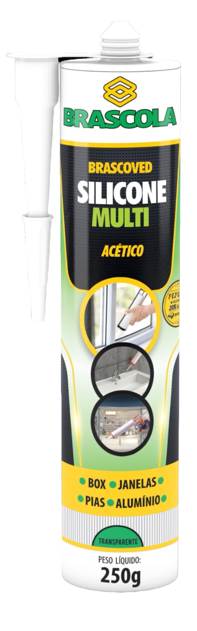 Silicone Acetico Incolor 250gr Multiuso