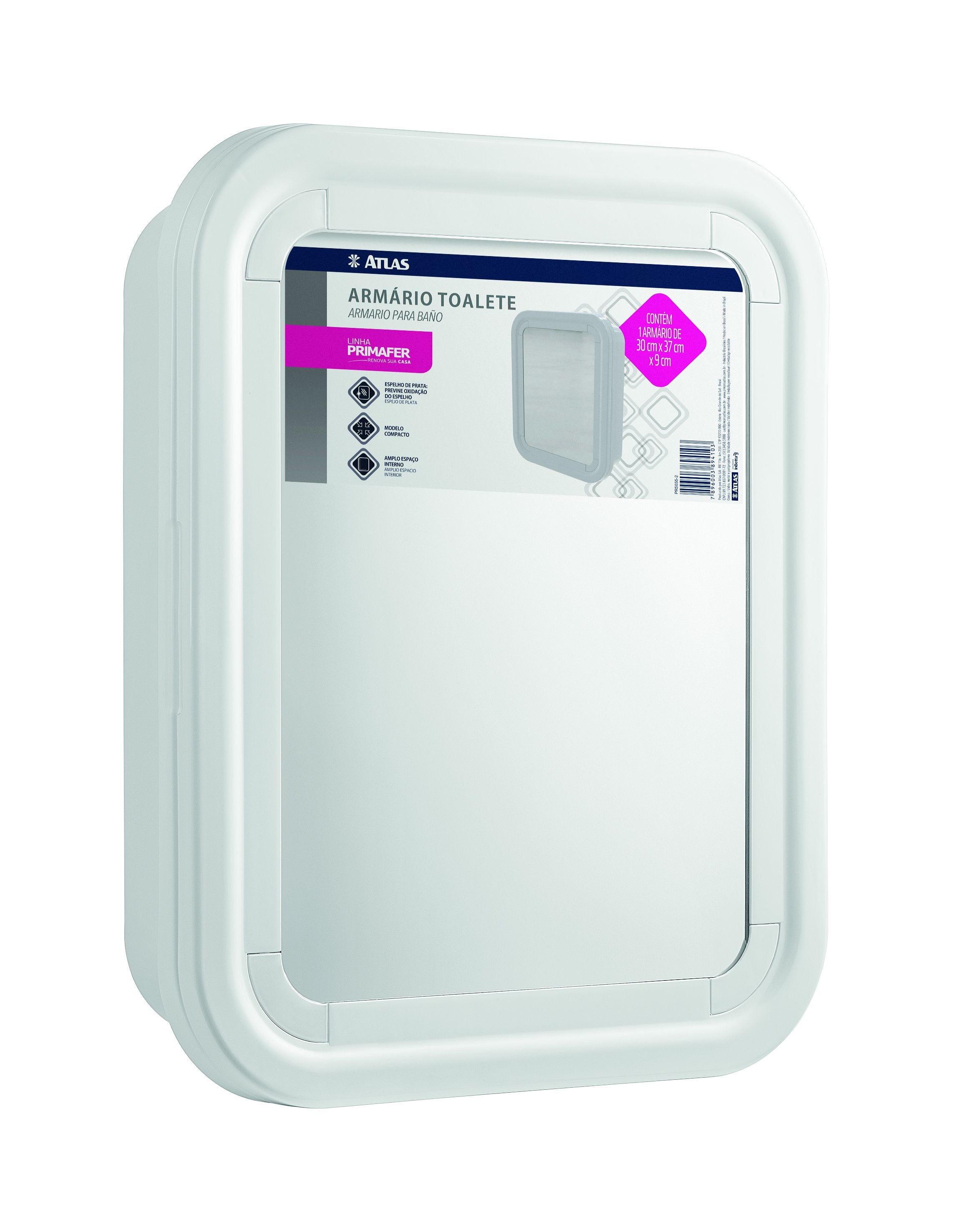 Armario Plast Emb 30x37x09cm Branco 
