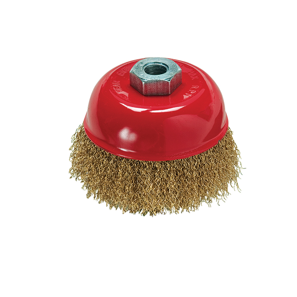 Escova Copo Aco Ondulado 4” Rosca