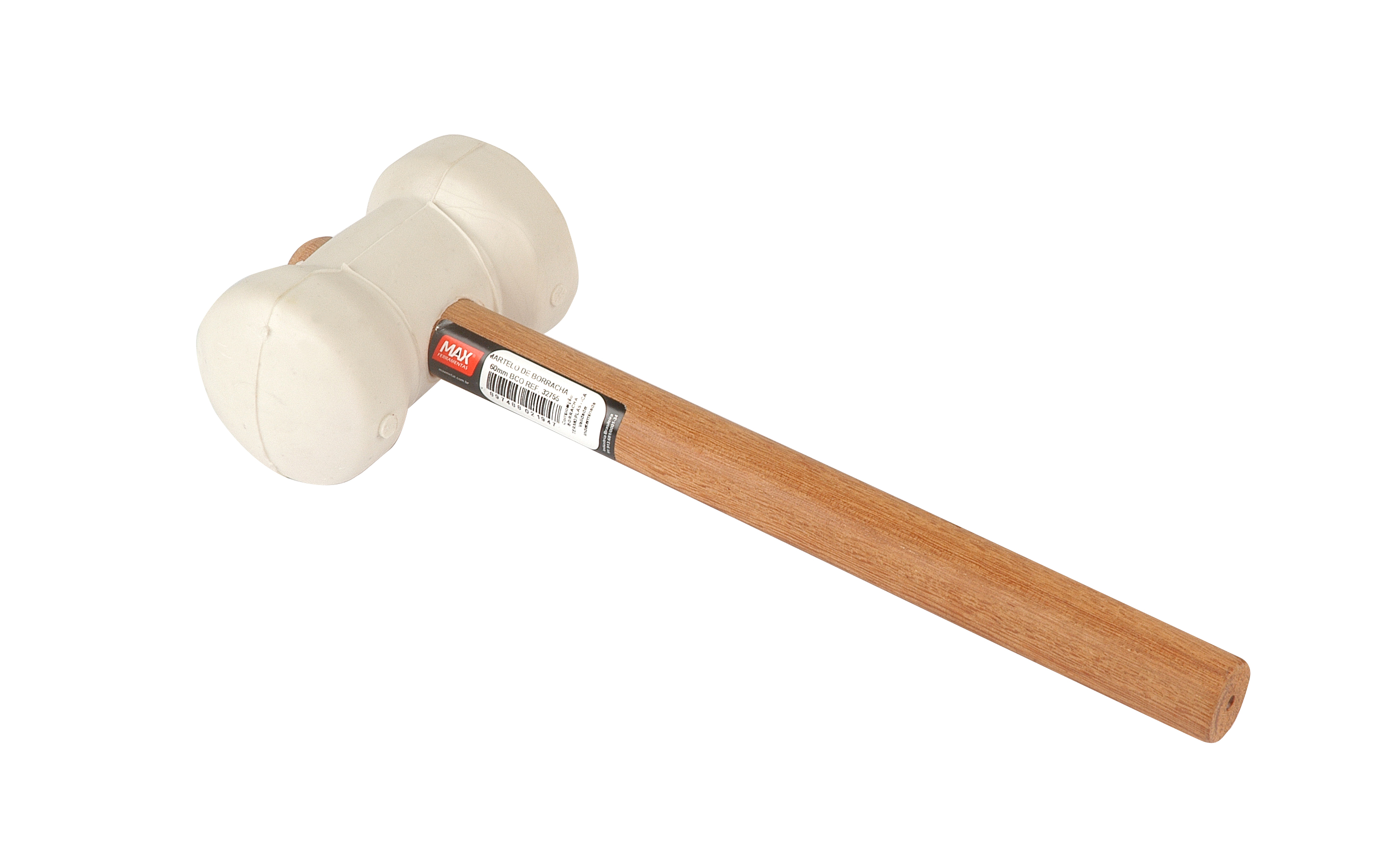 Martelo Borracha 60mm Br Cabo Madeira