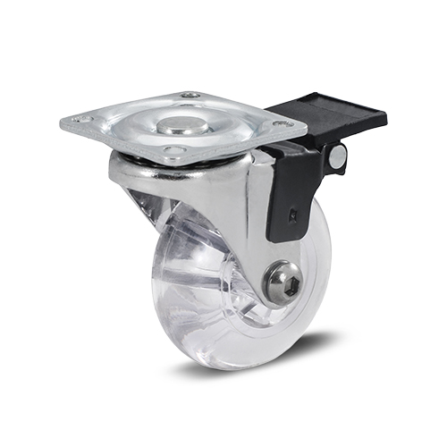 Rodizio Girat 1.3/8” Silic C/Freio 30kg