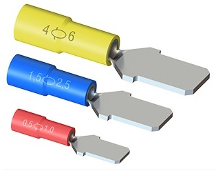 Terminal Pre Isol Macho  1,5-2,5mm