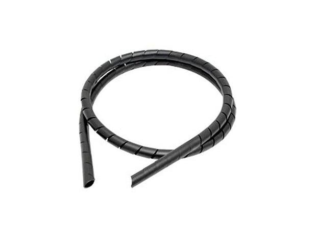 Organizador De Fios C/1 Mt 3/8 Preto