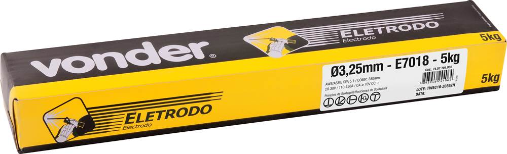 Eletrodo 7018  3,25mm 5kg 