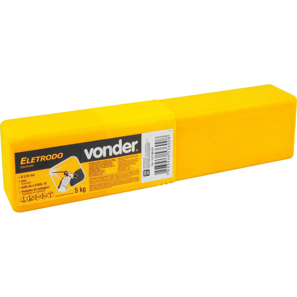 Eletrodo Aws E308l 3,25mm  4kg Inox