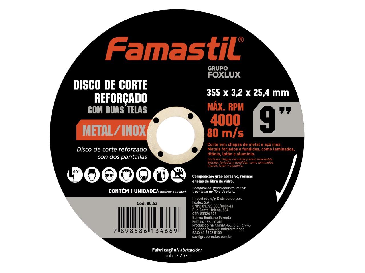 Disco De Corte  9x5/64x7/8” Metal