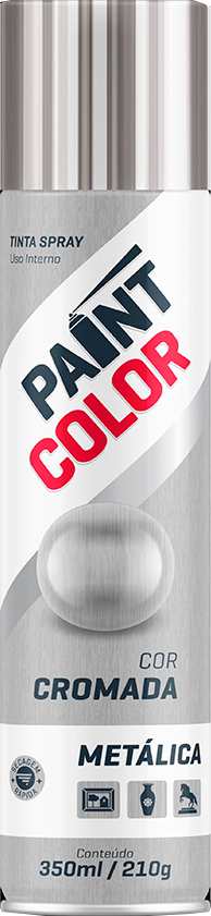 Tinta Spray Metal Cromado 400ml 200gr