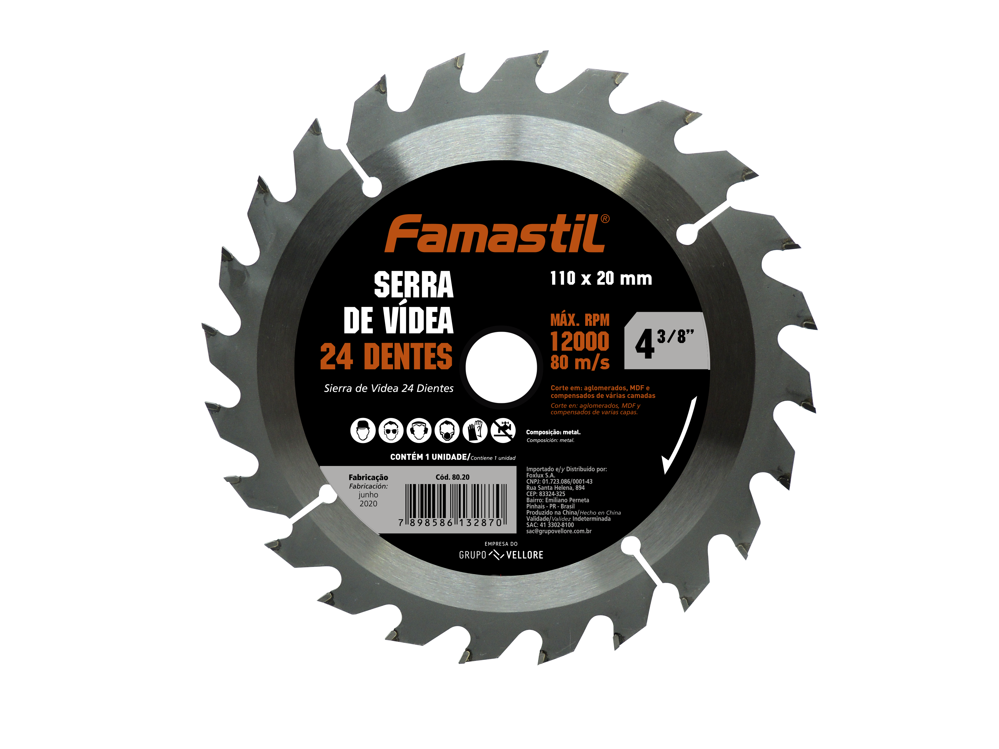 Serra Circ De Widea 110mm (4.3/8”) 24d