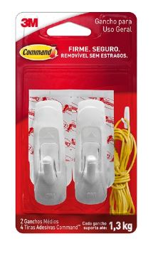 Gancho Plast Br M 1,3kg Command