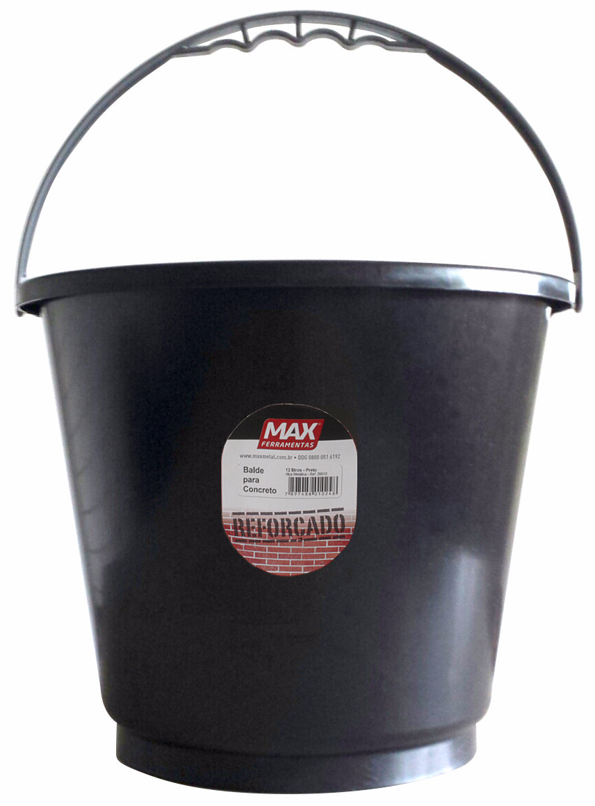 Balde Plast 12lt Super Reforc Pt