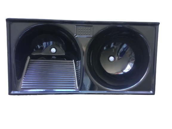 Tanque De Fibra Duplo 1,00x50cm Pt