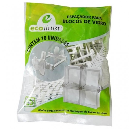 Espacador P/Bloco Vidro 10x8mm 10 Un