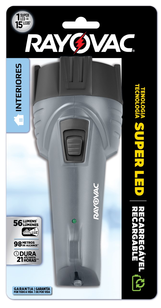 Lanterna Super Led Media Recarregavel 