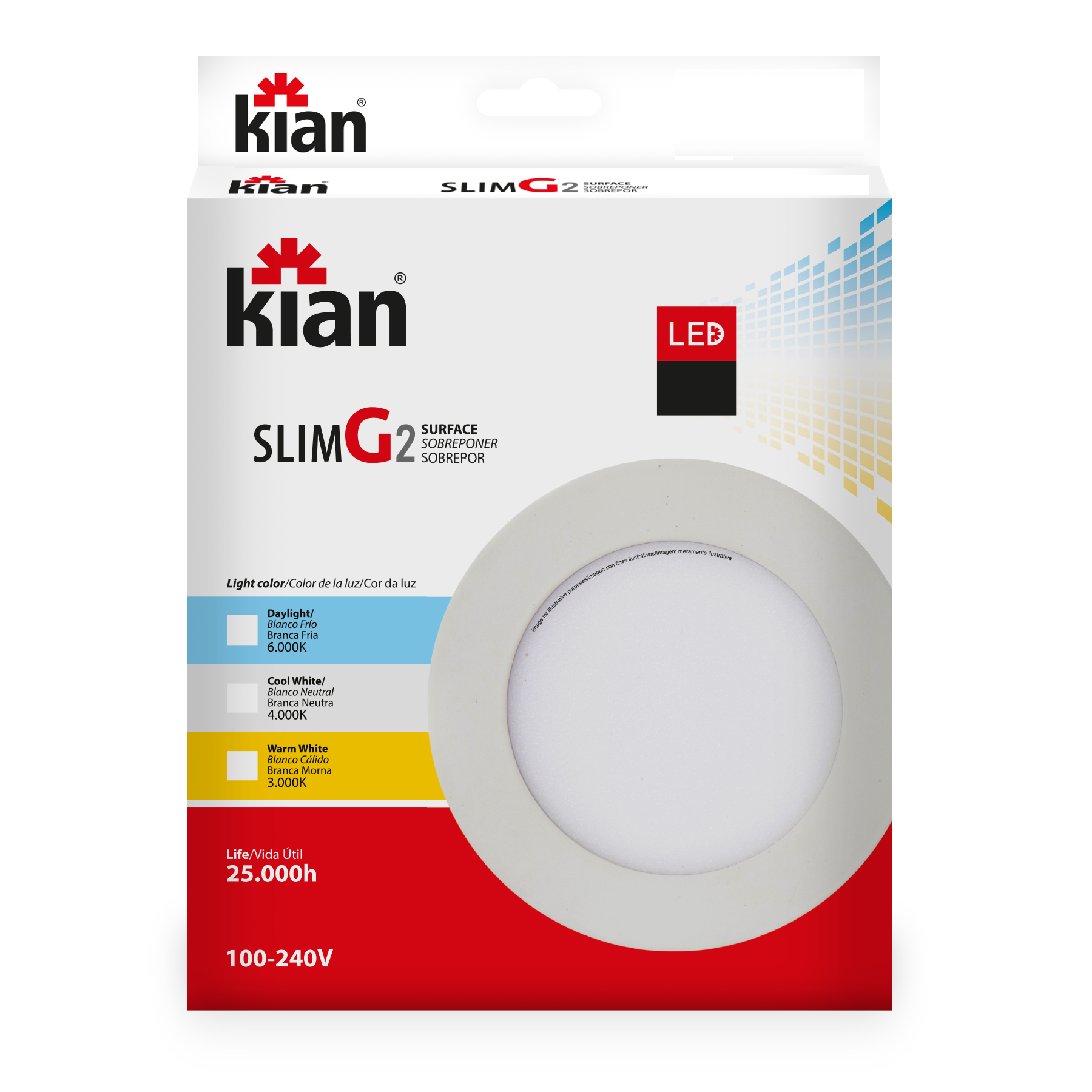 Painel Led Sob Red 16,8cm 12w 3k Br