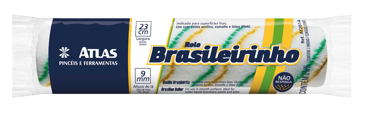 Rolo De La 23cm Brasil Anti-Gota