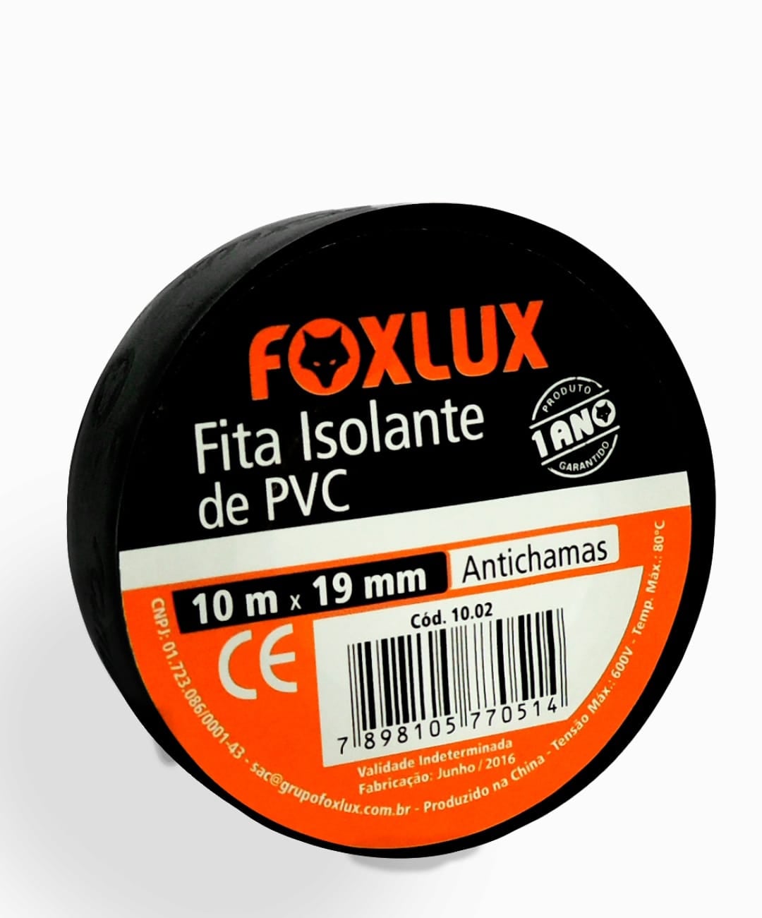 Fita Isolante 19mmx20mt Pt