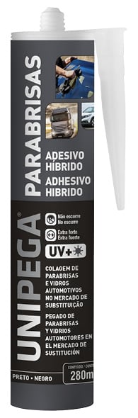 Cola Parabrisa Preto 400gr
