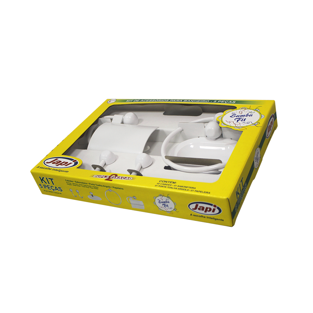 Kit P/Banheiro Abs Br 5pc Samba Fit