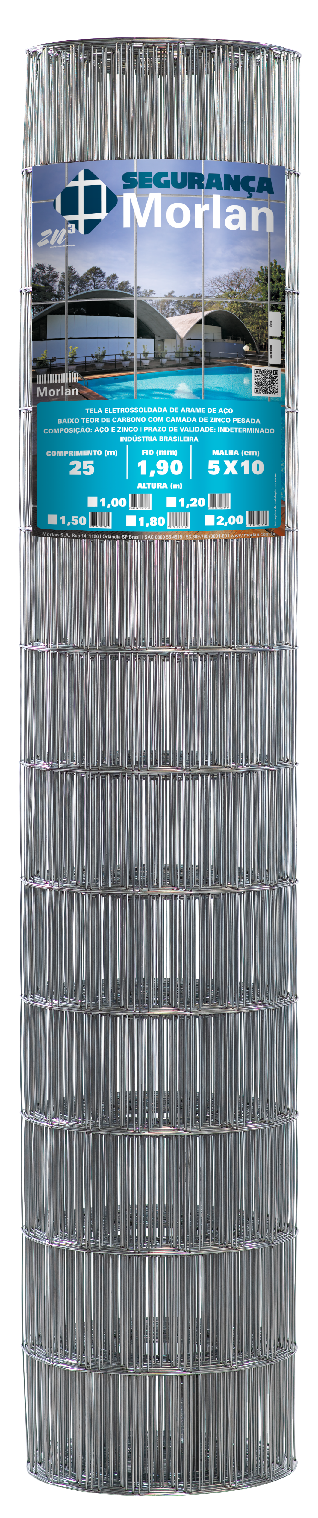 Tela Sold Seg 100x050x1,90mmx1,80x25mt