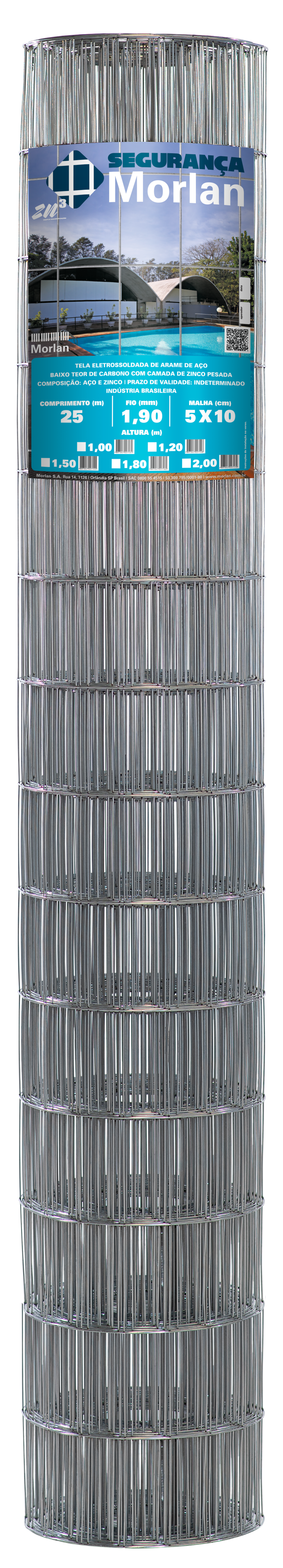 Tela Sold Seg 100x050x1,90mmx2,00x25mt