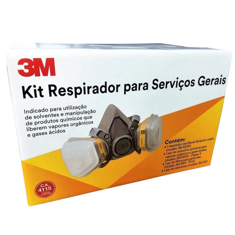 Respirador Semifacial C/Filtro 6200