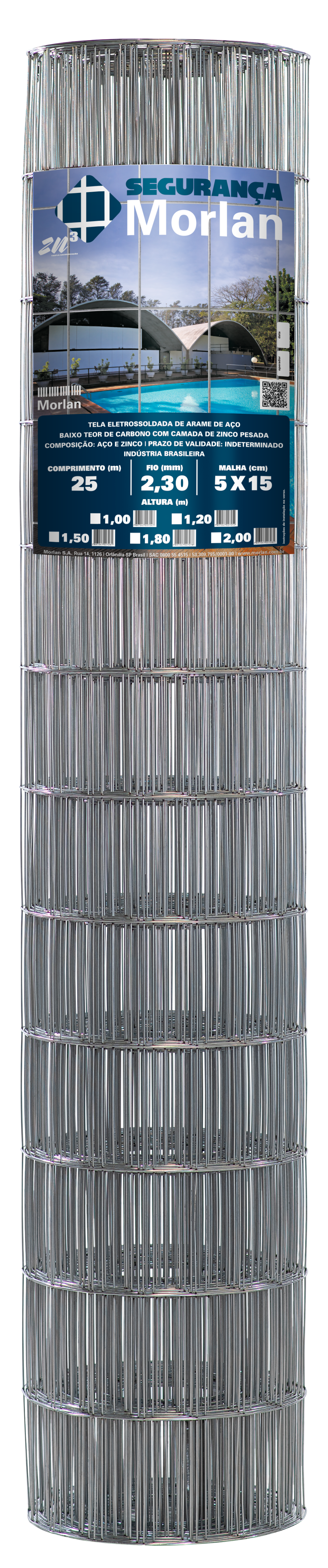 Tela Sold Seg 150x050x2,30mmx1,80x25mt