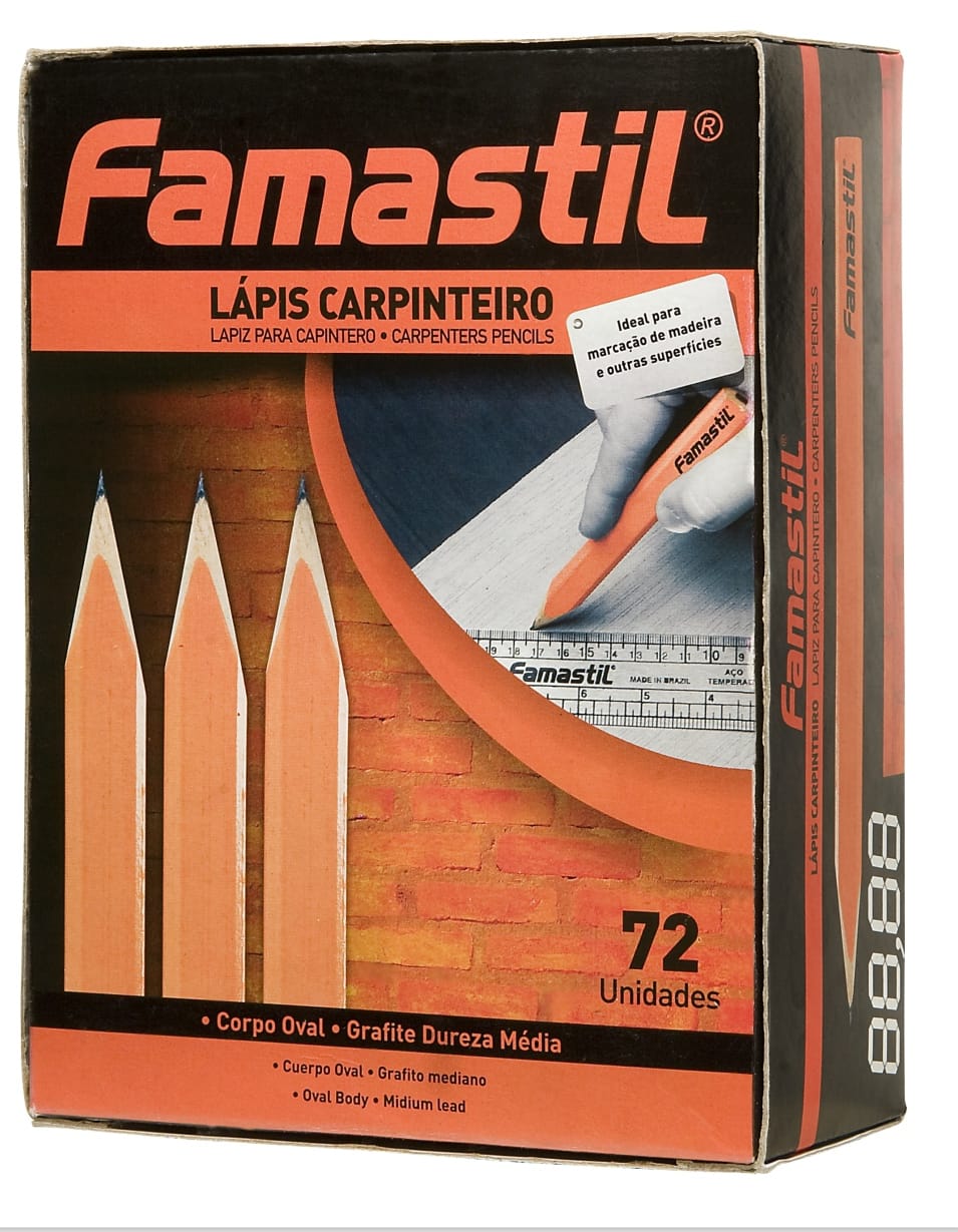 Lapis Carpinteiro Caixa C/72un