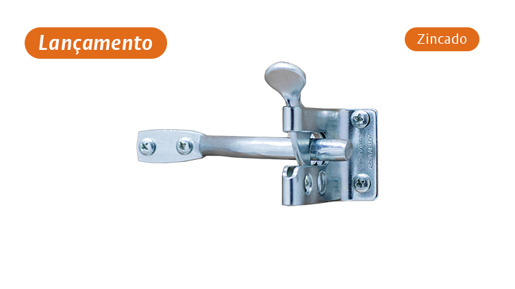 Ferrolho Papagaio 4.3/4” Zinc