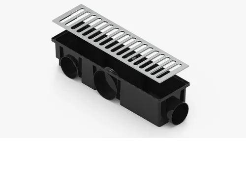 Ralo Linear 15x50cm Inox Modular