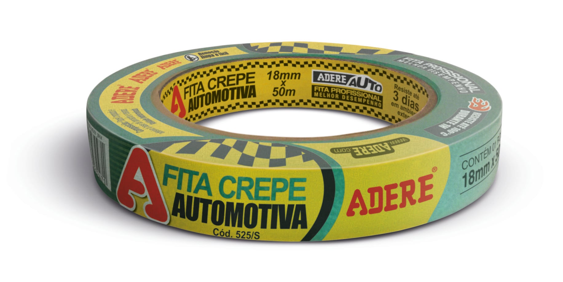 Fita Crepe 48mmx50mt Vd Automotiva