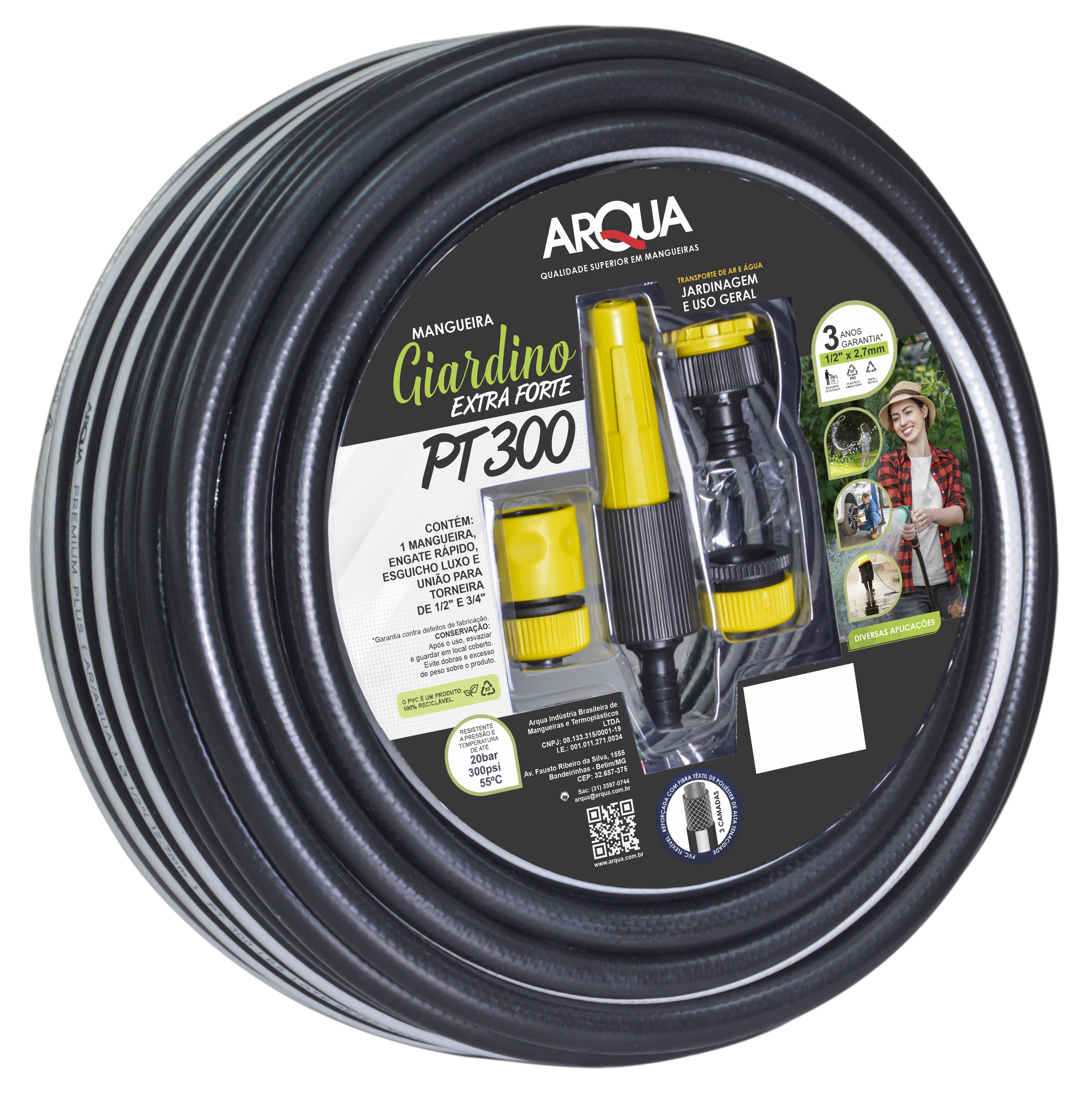 Mang Jard Extraforte 1/2”X2,7mm 15m Pt