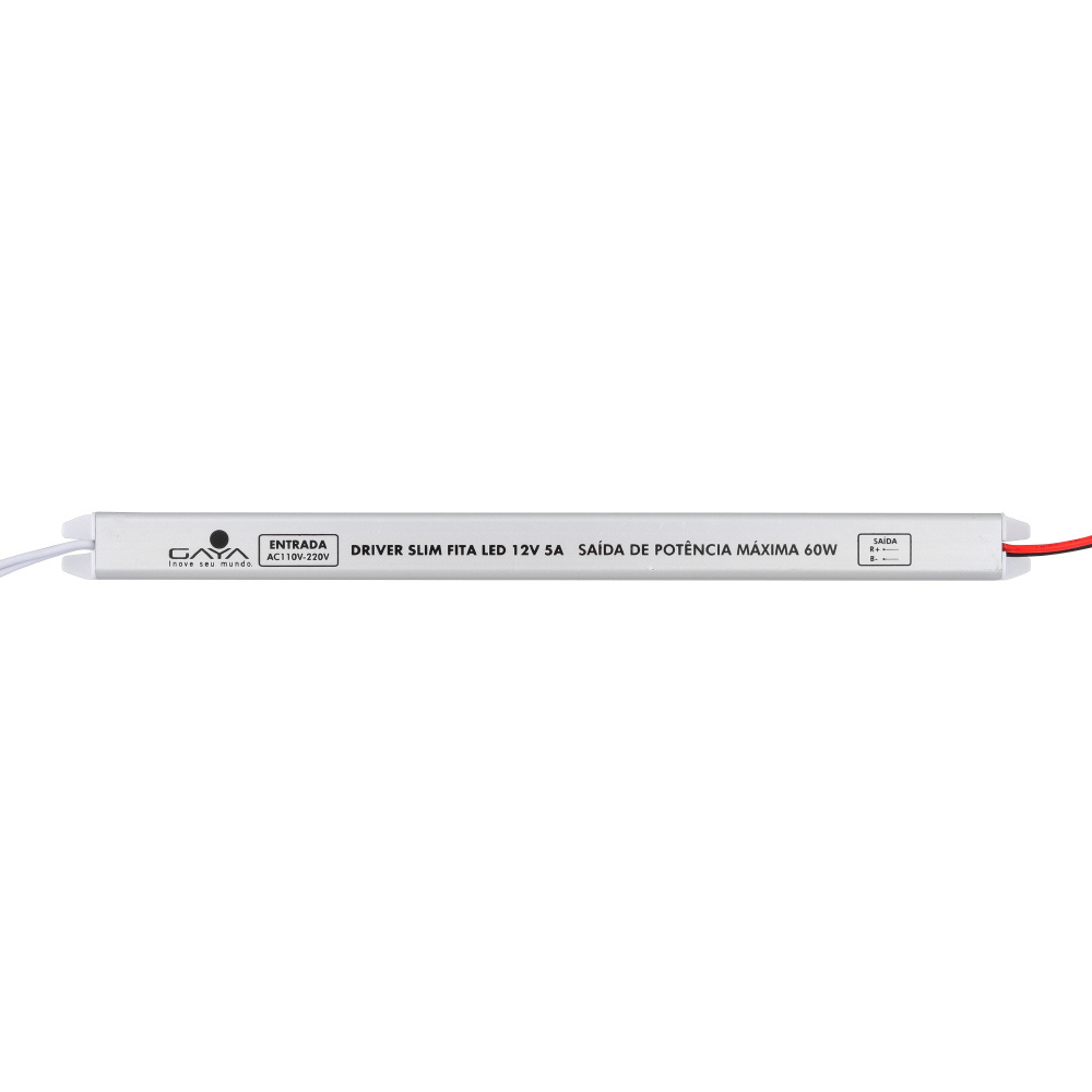 Fonte P/ Fita Led 12v  5a 60w Slim