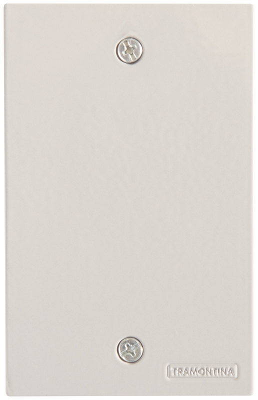 Placa Piso 4x2 Alum Cega Cinza