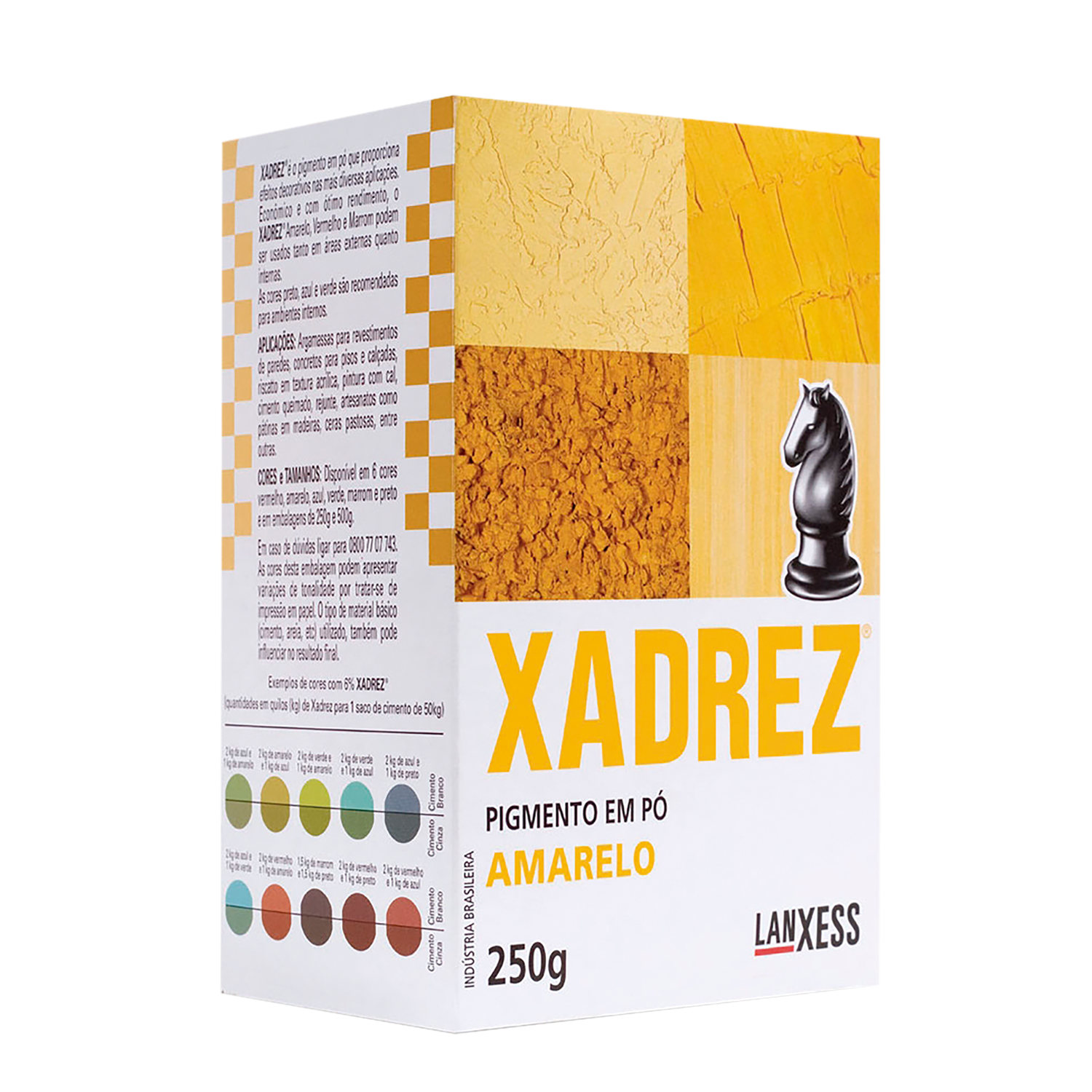 Po Xadrez 250gr 20un Amarelo