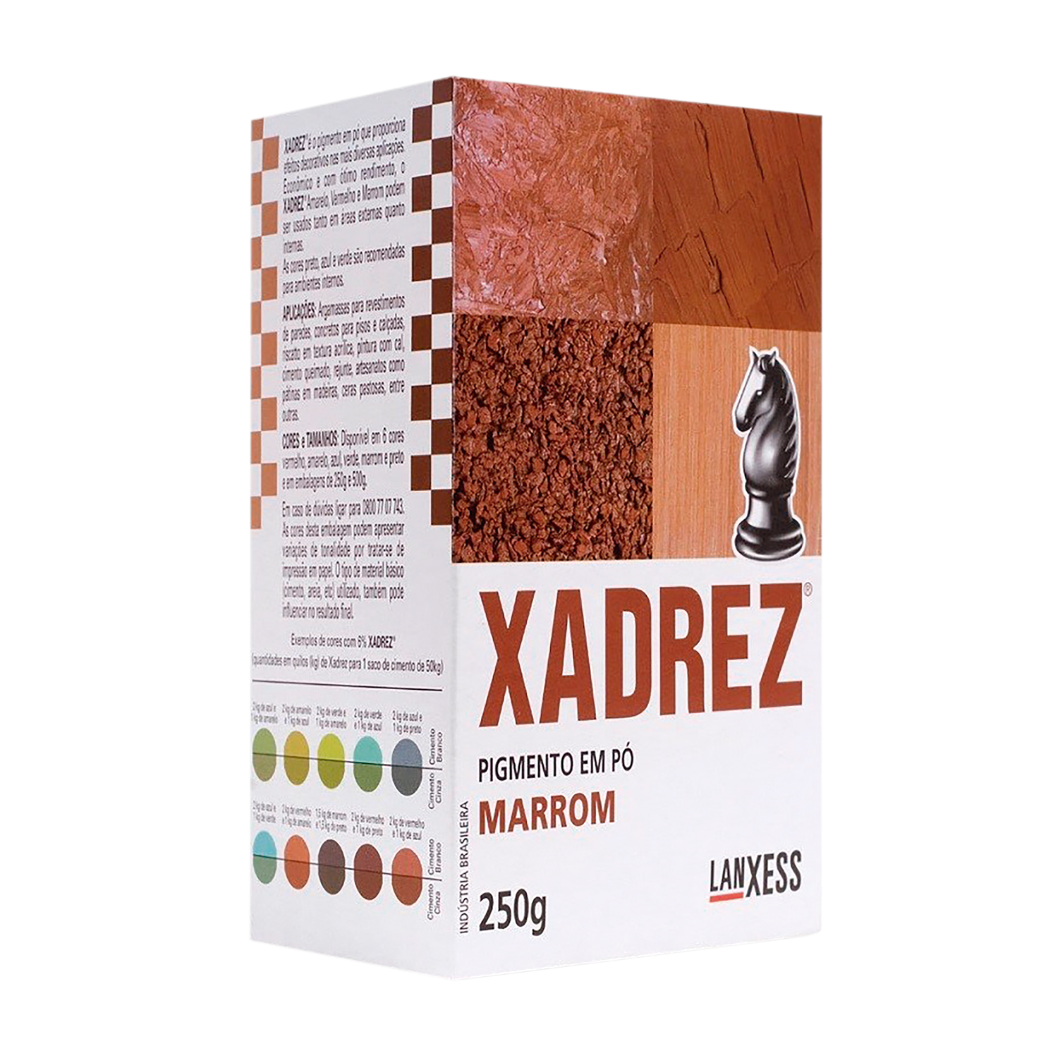 Po Xadrez 250gr 20un Marrom
