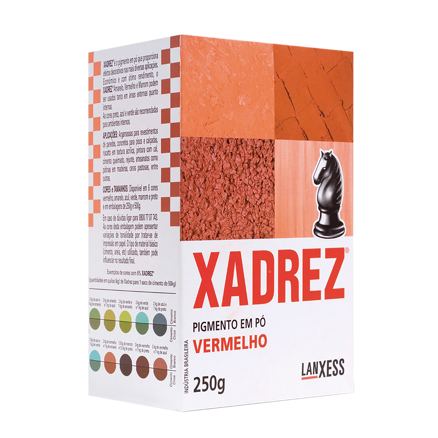 Po Xadrez 250gr 20un Vermelho