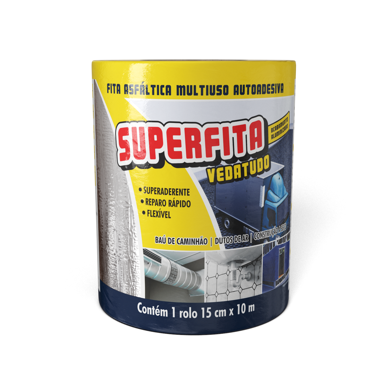 Fita Mult Uso Auto Ades 15cmx10mt 