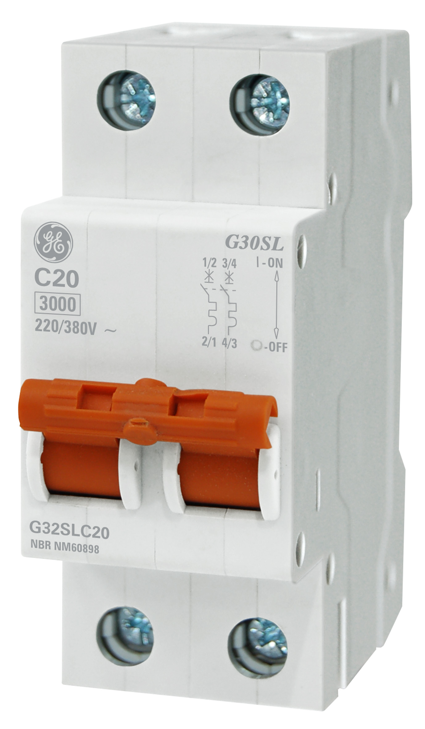 Disjuntor Din Bipolar  25a-C