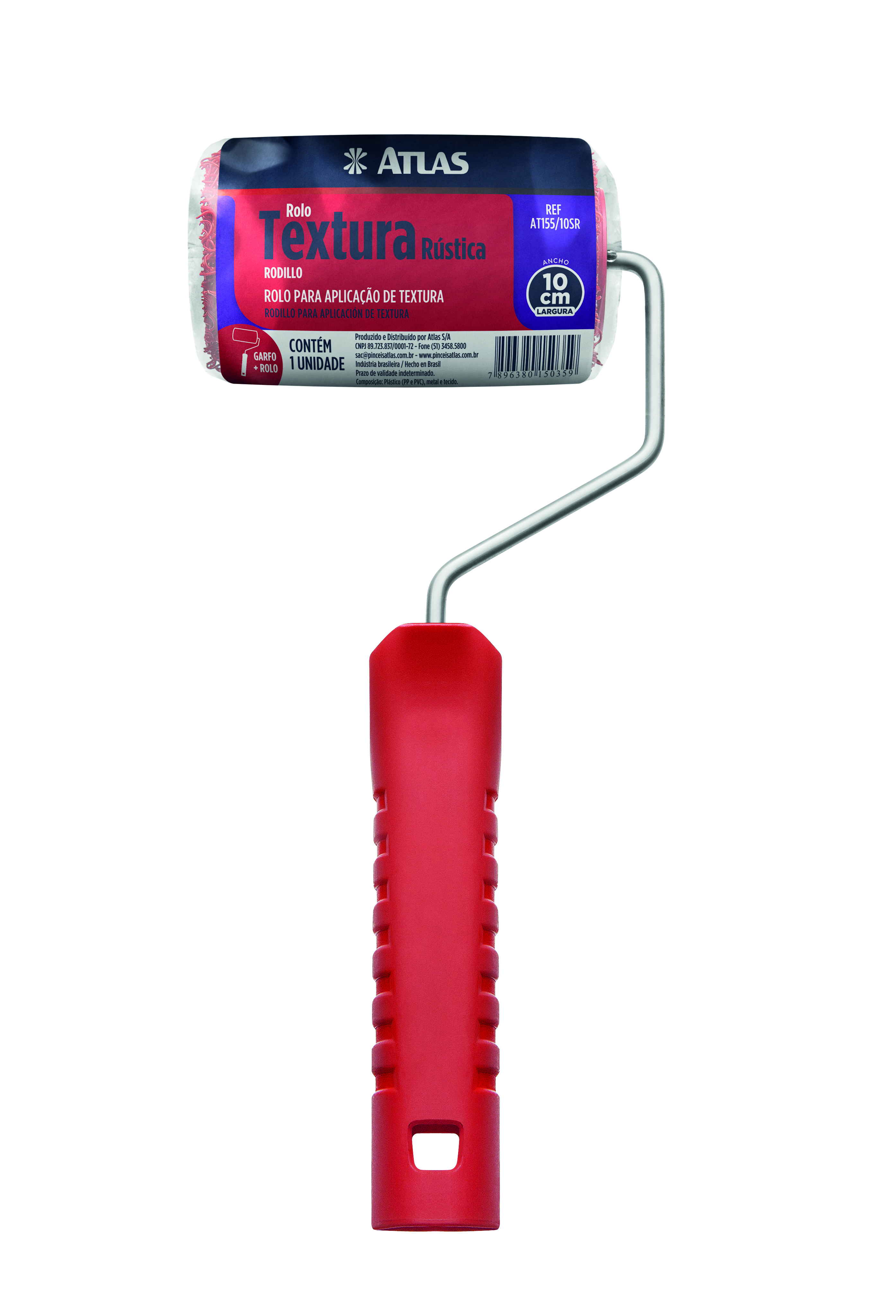 Rolo De Textura 10cm Rustica At155/10sr