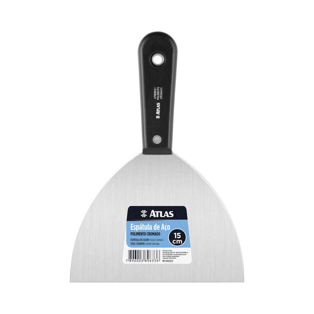 Espatula Aco Crom Rig C Plas 15cm 6255