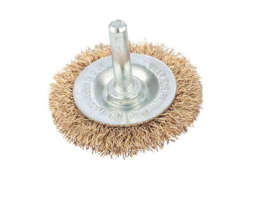 Escova Circular Aco Ondulado 3” Haste 