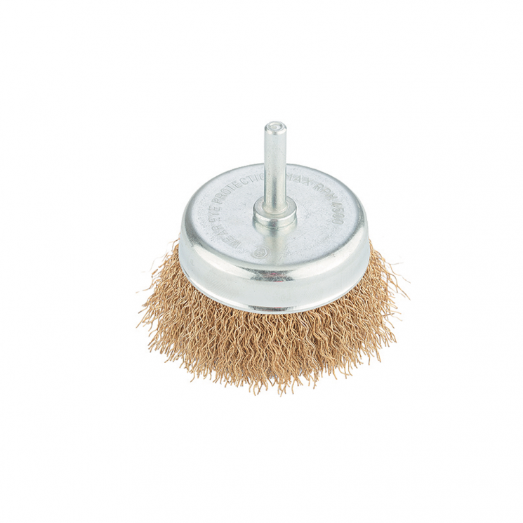 Escova Copo Aco Ondulado 3'' Haste 