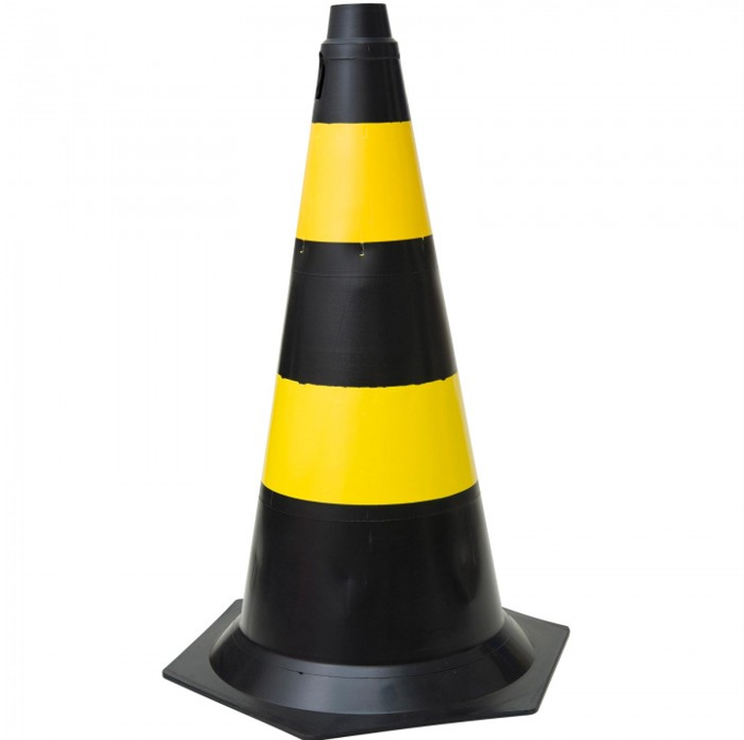 Cone De Sinalizacao 50cm Pt Rigido