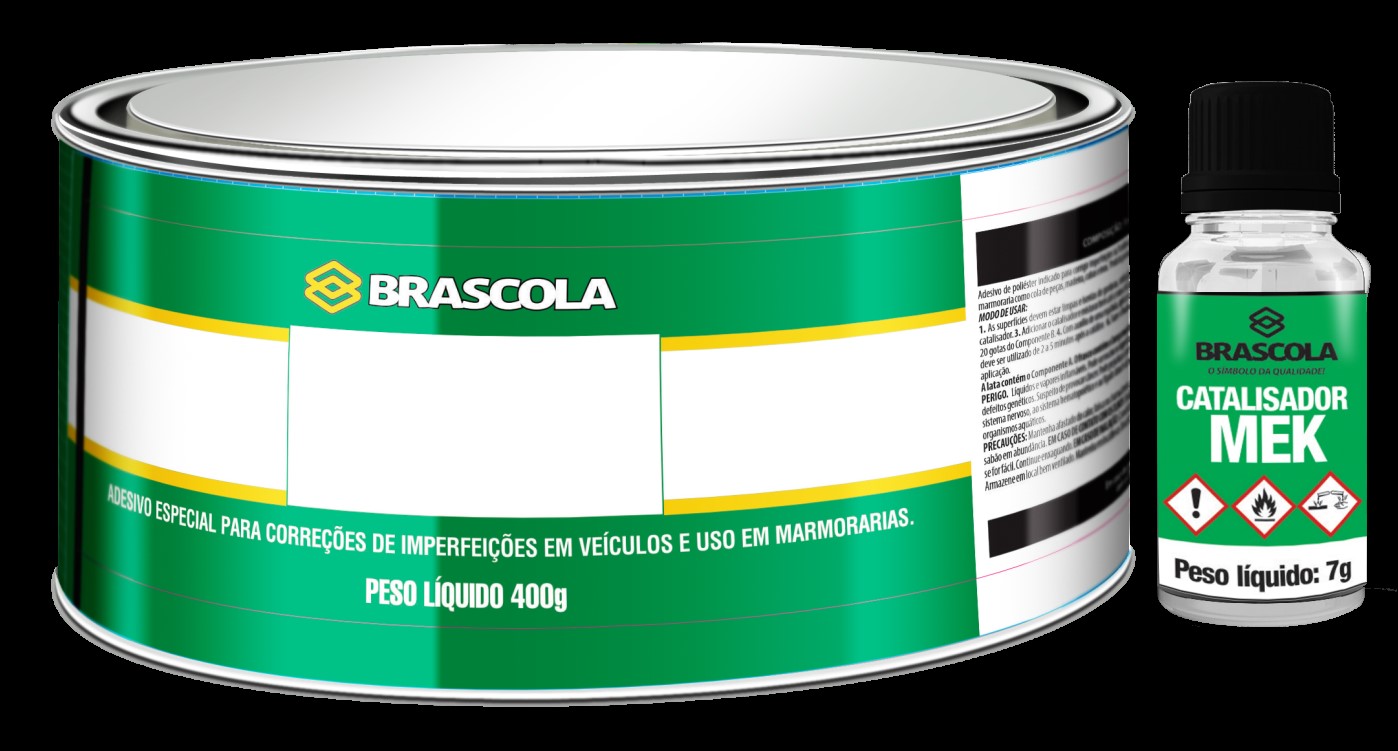 Massa Plastica Bg 400gr Light Brascoved