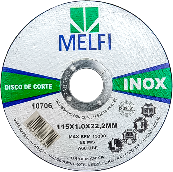 Disco De Corte  4.1/2x3/64x7/8” Inox 