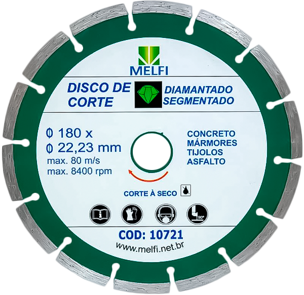 Disco Diam Segm 180x22mm